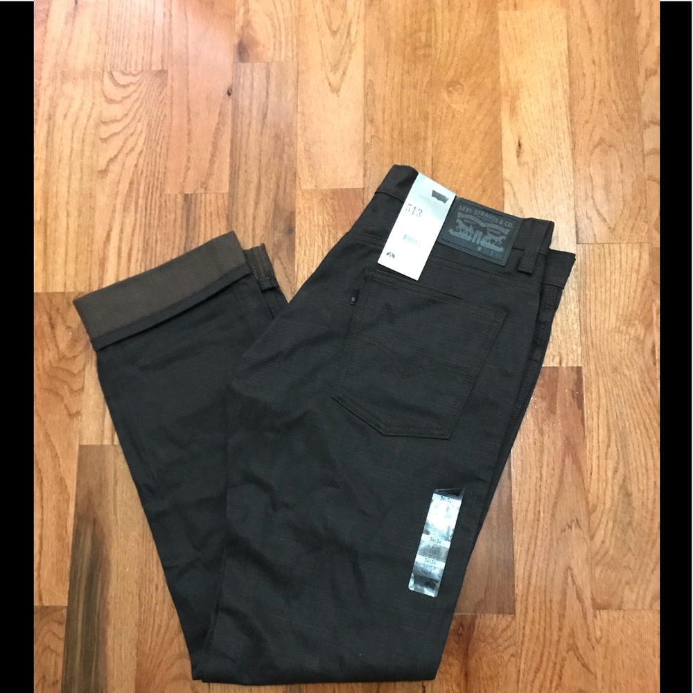 Straight cut brown Levi jeans